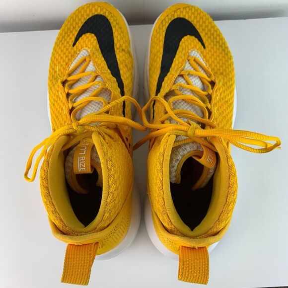 Nike men’s Yellow Zoom Rize TB 'University Gold' hi top basketball shoes size 14 - Picture 7 of 12